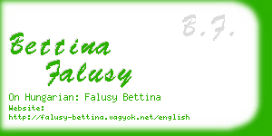 bettina falusy business card